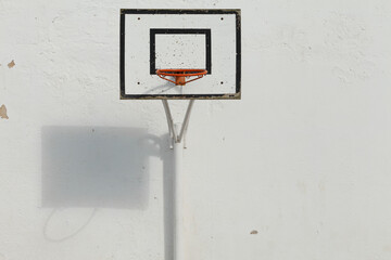 Long shot of a basketball court