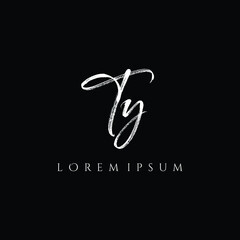 Letter TY luxury logo design vector