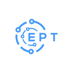 EPT technology letter logo design on white  background. EPT creative initials technology letter logo concept. EPT technology letter design.