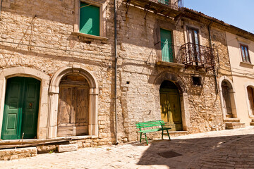 Fototapeta na wymiar Morrone del Sannio, Molise-borgo antico, città delle campane