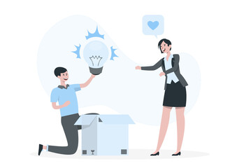 People sharing creative knowledge