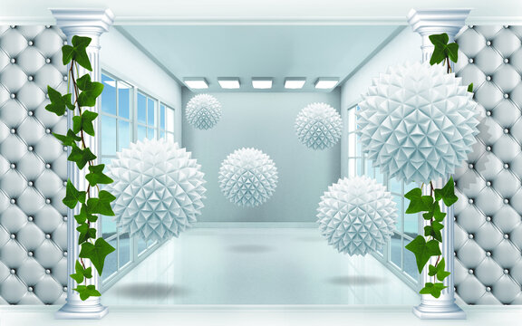 Modern PVC 3D Wallpaper