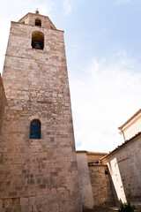 Fototapeta na wymiar Petrella Tifernina, Molise-borgo antico e chiesa di San Giorgio Martire