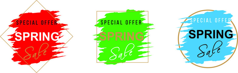 Spring Sale design for advertising, banners, leaflets and flyers.
