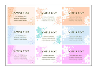 桜メッセージカード