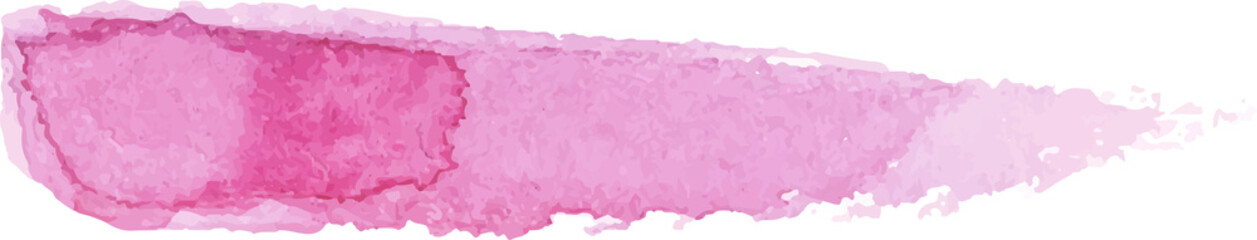 Pink brush stroke hand painted illustration. Watercolor background painted.