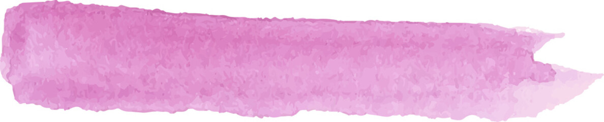 Pink brush stroke hand painted illustration. Watercolor background painted.