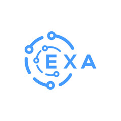 BXA technology letter logo design on white  background. BXA creative initials technology letter logo concept. BXA technology letter design.