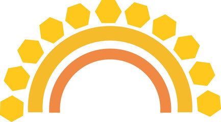 Obraz premium Scandinavian rainbow for kids room wall decor