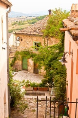 Fototapeta na wymiar Torella del Sannio, Molise- antico borgo medievale con castello
