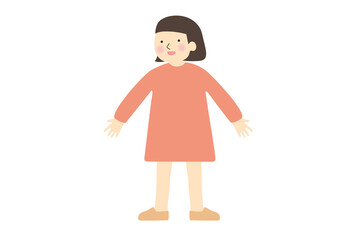 立っている女の子