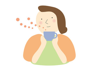 ブレイクをとる女性