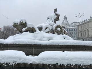 Snow in Madrid