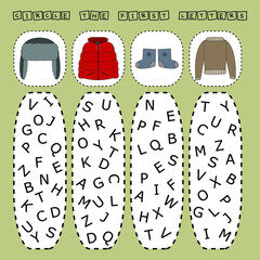 Developing activities for children, compare which more clothes. Logic game for children, mathematical inequalities.