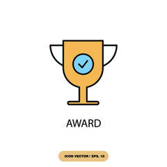 award icons  symbol vector elements for infographic web