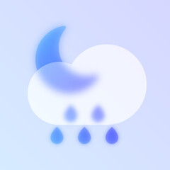 Fototapeta premium glass morphism trendy style icon. transparent glass color vector icon with blur and purple gradient. for web and ui design, mobile apps and promo business polygraphy