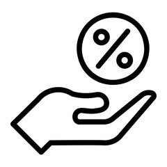 discount line icon