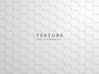 Fototapeta na wymiar gray gradient abstract background with realistic hexagon texture pattern