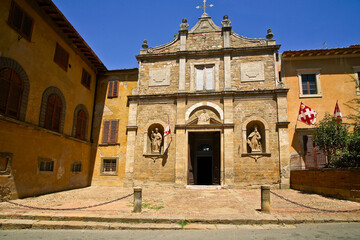 Obraz premium Volterra, Toscana, Italia. Vicoli ed edifici del borgo medievale