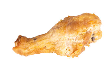 chicken drumstick fried isolated on white background