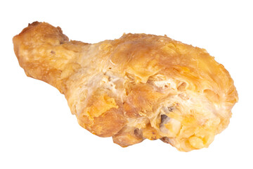 chicken drumstick fried isolated on white background
