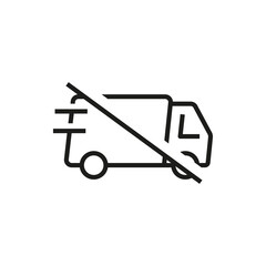 no truck sign (no parking symbol, prohibition icon)