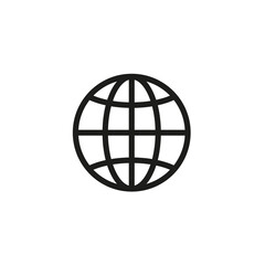 World planet icon. The globe vector