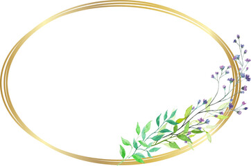 Elegant floral frame