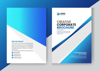 Corporate company profile brochure annual report booklet proposal cover page layout concept design