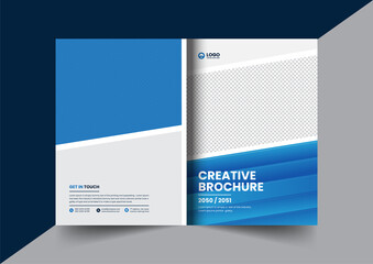 Corporate company profile brochure annual report booklet proposal cover page layout concept design
