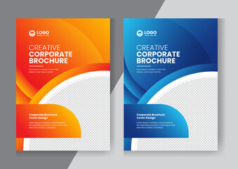 Corporate company profile brochure annual report booklet proposal cover page layout concept design