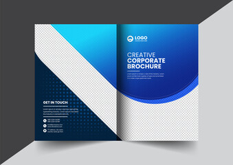 Corporate company profile brochure annual report booklet proposal cover page layout concept design
