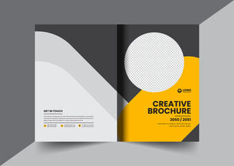 Corporate company profile brochure annual report booklet proposal cover page layout concept design