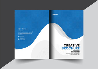 Corporate company profile brochure annual report booklet proposal cover page layout concept design