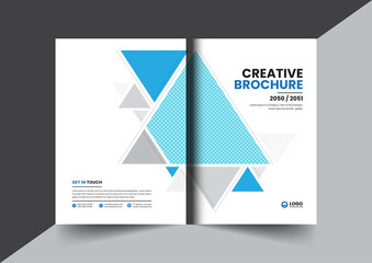 Corporate company profile brochure annual report booklet proposal cover page layout concept design