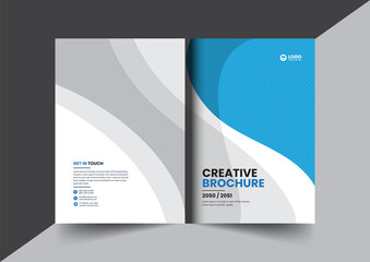 Corporate company profile brochure annual report booklet proposal cover page layout concept design - obrazy, fototapety, plakaty
