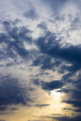 Fototapeta premium Sky with beautiful clouds at sunset