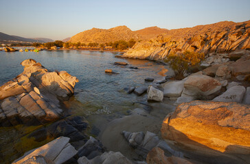 Kolymbithres Beach at sunrise, Paros, Cyclades Islands, Greece