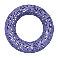 A beautiful view of torus on a very peri color.