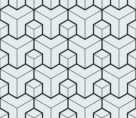 Seamless geometric vector pattern background