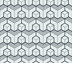Seamless geometric vector pattern background