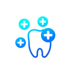 minerals for healthy teeth icon on white