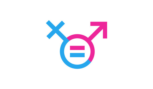 Male and female equality icon