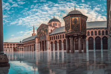 Umayyad Mosque Damascus - obrazy, fototapety, plakaty