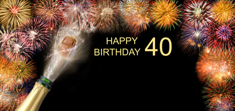Glückwünsche zum 40. Geburtstag