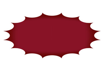 Red comic speech bubble