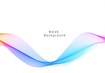 Colorful wave design modern background