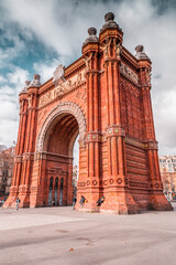 Fototapeta premium The Triumphal Arch of Barcelona, Catalonia, Spain