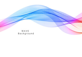 Colorful dynamic wave design stylish background