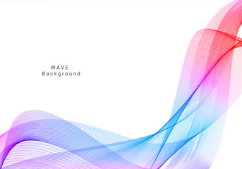 Colorful smoke wave design modern background